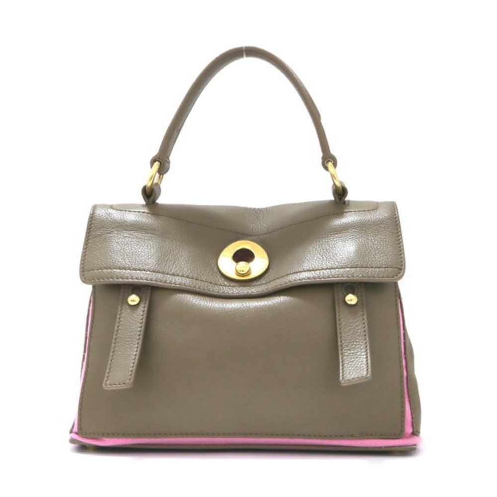 Saint Laurent Yves Muse Two handbag brown pink leather bag